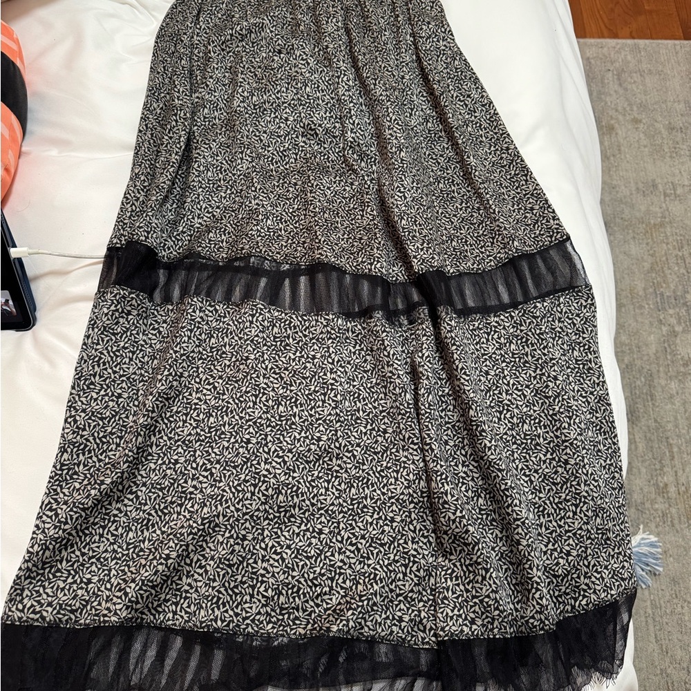 Elegant Black and White Women's Skirt
